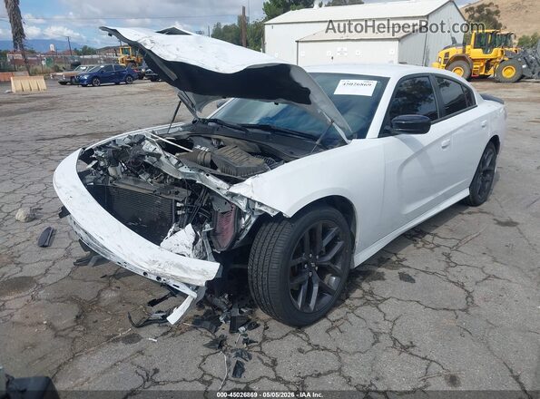 2C3CDXHG9MH673046 2021 DODGE CHARGER Белый Передняя левая четверть