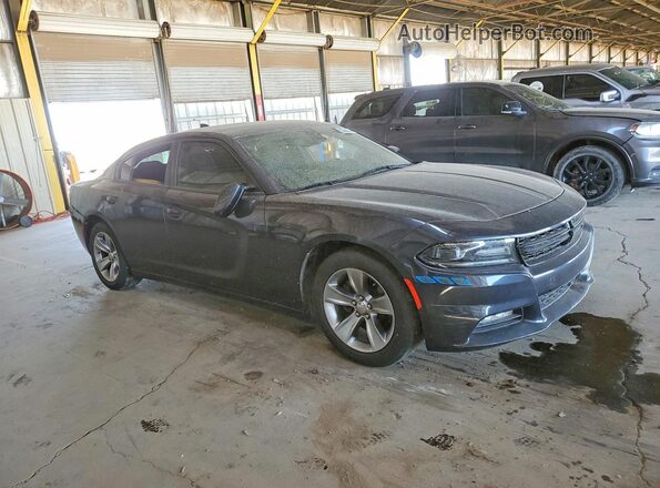 2C3CDXHGXHH523968 2017 DODGE CHARGER Черный Передняя правая четверть