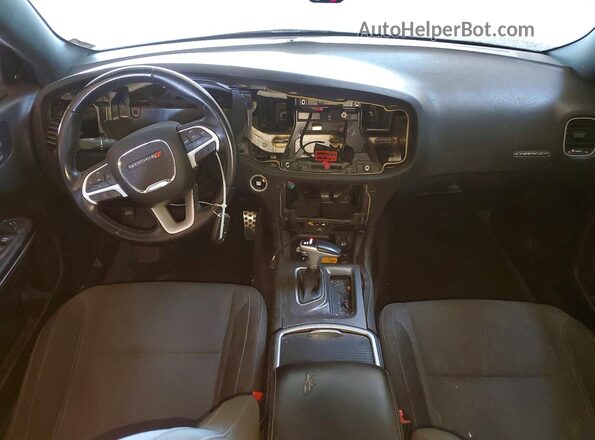 2C3CDXHGXHH523968 2017 DODGE CHARGER Черный Вид панели приборов