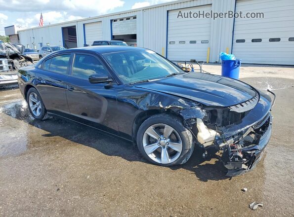2C3CDXHGXJH128744 2018 DODGE CHARGER Black Передня права чверть