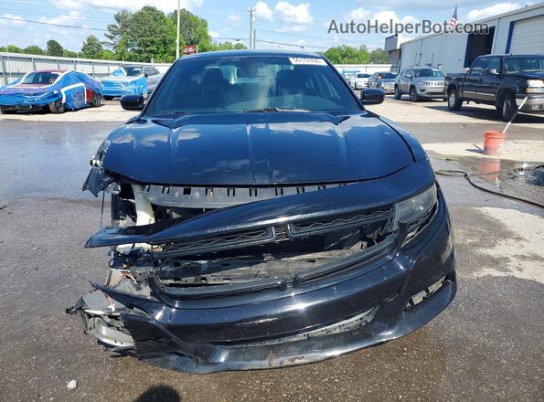 2C3CDXHGXJH128744 2018 DODGE CHARGER Black Вид спереду