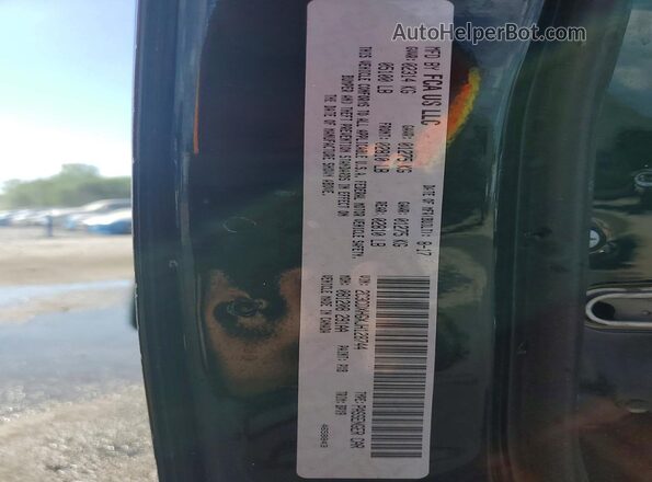 2C3CDXHGXJH128744 2018 DODGE CHARGER Black Вид наклейки з VIN-кодом