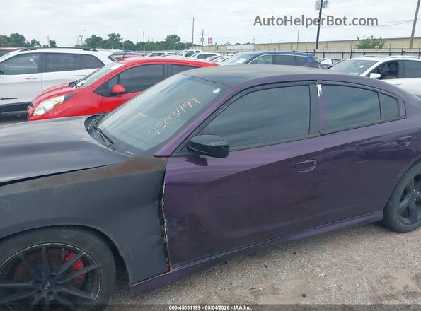 2C3CDXHGXKH608784 2019 DODGE CHARGER Purple Widok z przodu