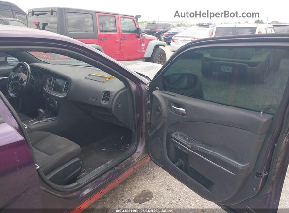 2C3CDXHGXKH608784 2019 DODGE CHARGER Purple Widok wnętrza z przodu