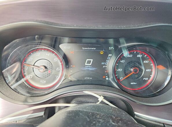 2C3CDXHGXKH710568 2019 DODGE CHARGER White Vista del cuadro de instrumentos