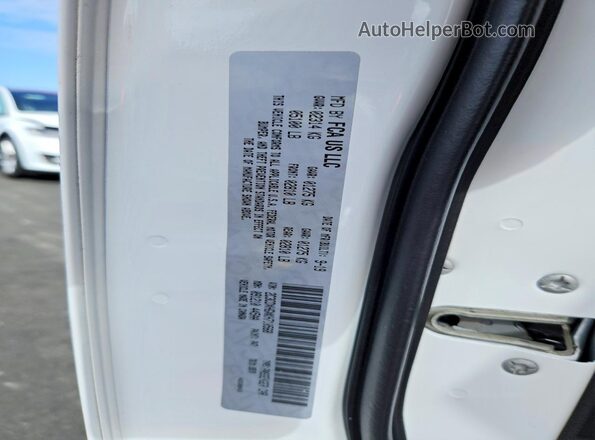 2C3CDXHGXKH710568 2019 DODGE CHARGER White Vista de la etiqueta del VIN
