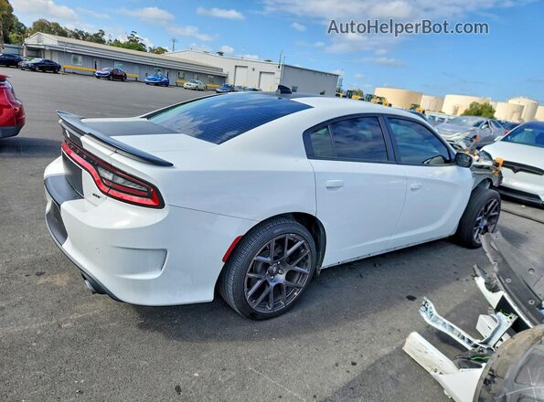 2C3CDXHGXKH710568 2019 DODGE CHARGER White Trasero derecho