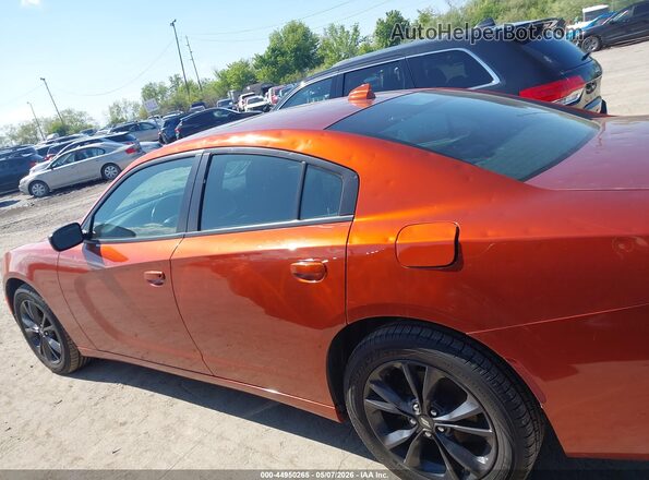 2C3CDXJG0LH205182 2020 DODGE CHARGER Оранжевый Панорамный вид салона 360°
