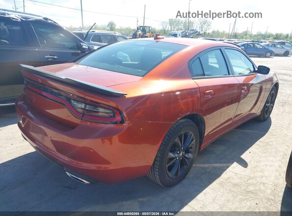 2C3CDXJG0LH205182 2020 DODGE CHARGER Оранжевый Задняя правая четверть