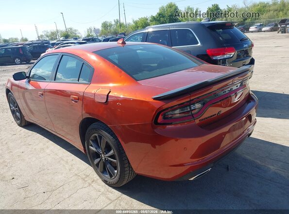 2C3CDXJG0LH205182 2020 DODGE CHARGER Оранжевый Задняя левая четверть
