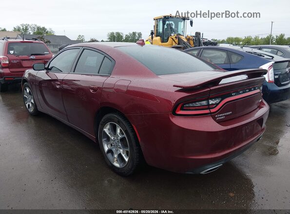 2C3CDXJG1HH563933 2017 DODGE CHARGER Темно-бордовый Задняя левая четверть