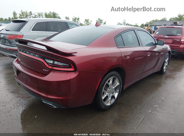 2C3CDXJG1HH563933 2017 DODGE CHARGER Темно-бордовый Задняя правая четверть