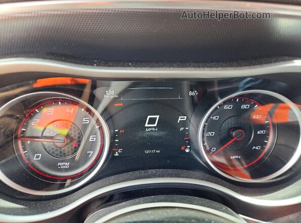 2C3CDXJG2GH180937 2016 DODGE CHARGER Gray Вид щитка приладів