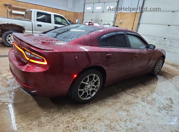 2C3CDXJG2HH538362 2017 DODGE CHARGER Бордовый Задняя правая четверть