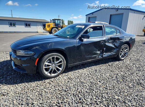 2C3CDXJG2MH549517 2021 DODGE CHARGER Black Vista tres cuartos delantera izquierda