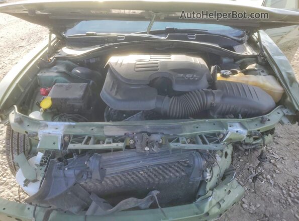 2C3CDXJG6JH263729 2018 DODGE CHARGER Зеленый Вид задней части салона
