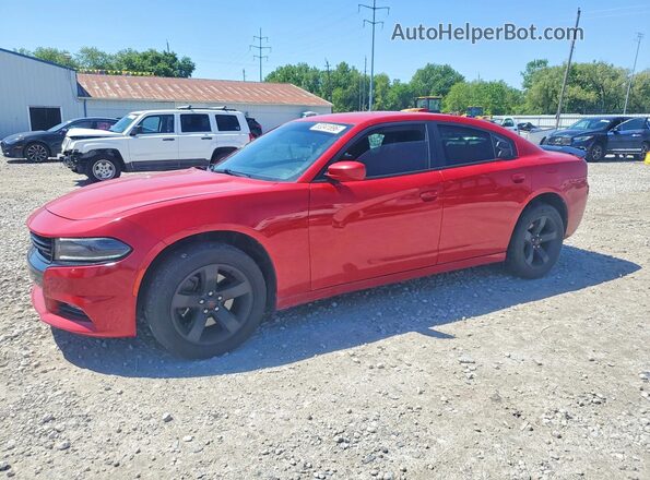2C3CDXJG8HH559748 2017 DODGE CHARGER Red წინა მარცხენა ხედი სამი მეოთხედიდან