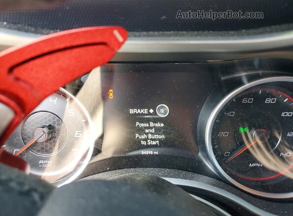 2C3CDXJG8JH174793 2018 DODGE CHARGER Оранжевый Вид щитка приборов