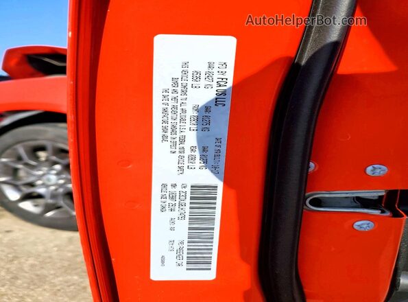 2C3CDXJG8JH174793 2018 DODGE CHARGER Оранжевый Вид подкапотного пространства