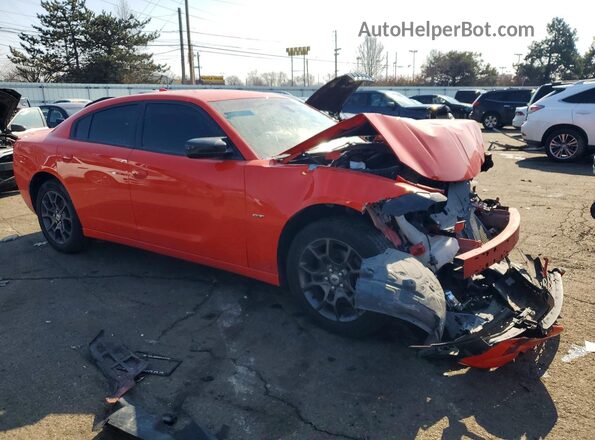 2C3CDXJG8JH174793 2018 DODGE CHARGER Оранжевый Передняя правая четверть