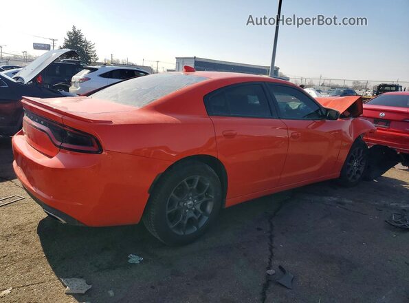 2C3CDXJG8JH174793 2018 DODGE CHARGER Оранжевый Задняя правая четверть