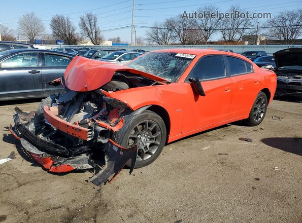 2C3CDXJG8JH174793 2018 DODGE CHARGER Оранжевый Передняя левая четверть