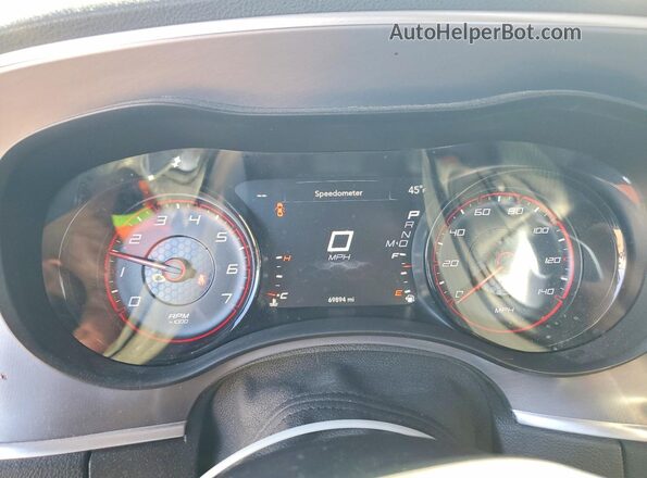 2C3CDXJG9KH693434 2019 DODGE CHARGER White Vista del cuadro de instrumentos