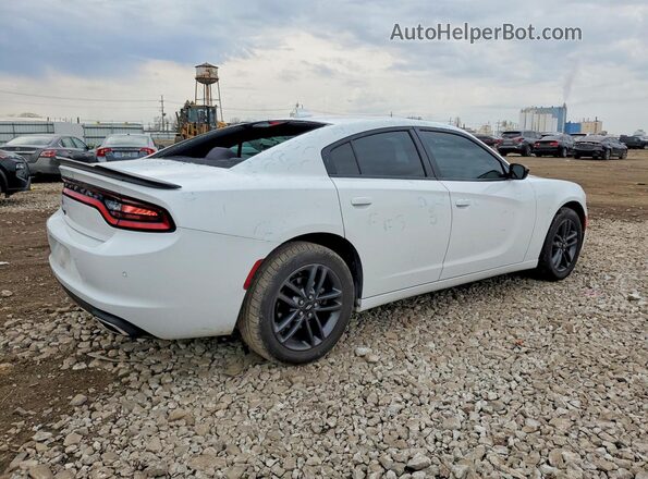 2C3CDXJGXKH671541 2019 DODGE CHARGER White Trasero derecho