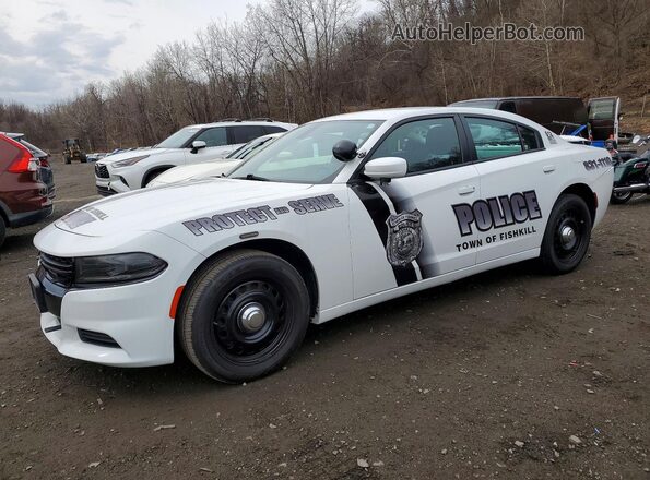 2C3CDXKG3NH170512 2022 DODGE CHARGER White წინა მარცხენა ხედი სამი მეოთხედიდან
