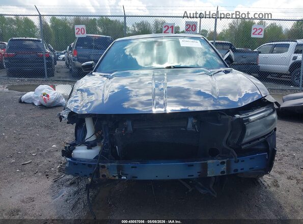 2C3CDXKG5MH554080 2021 DODGE CHARGER Dark Blue Вид задней части салона