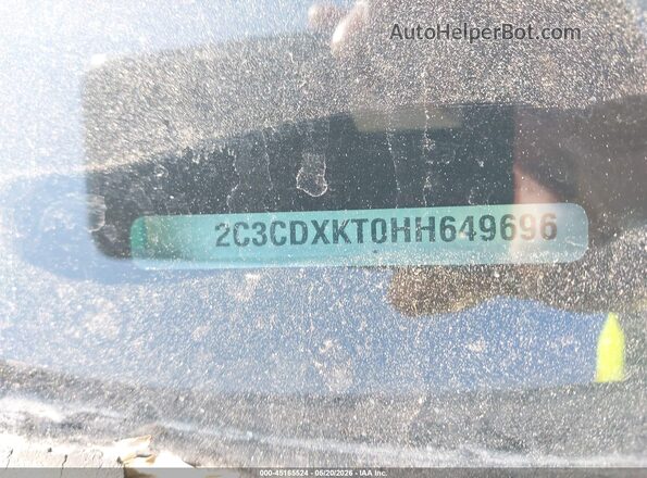 2C3CDXKT0HH649696 2017 DODGE CHARGER Черный Вид подкапотного пространства
