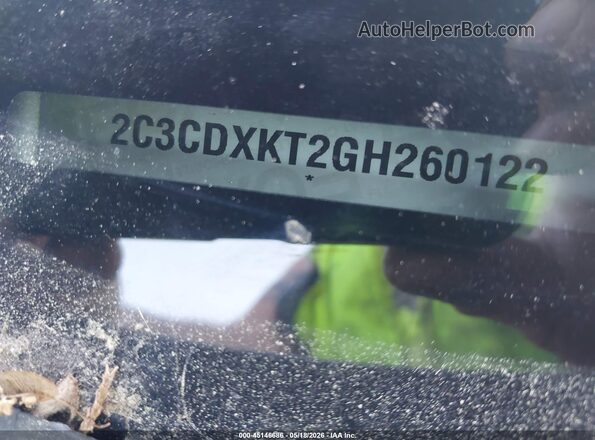 2C3CDXKT2GH260122 2016 DODGE CHARGER Черный Вид подкапотного пространства