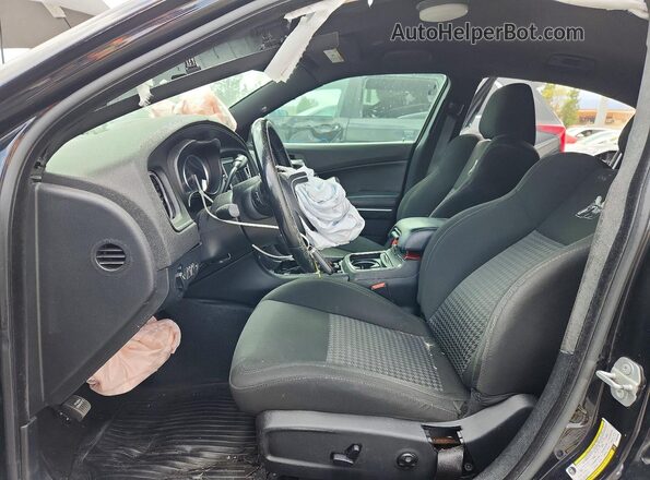 2C3CDXKT4KH736928 2019 DODGE CHARGER Black Front interior view