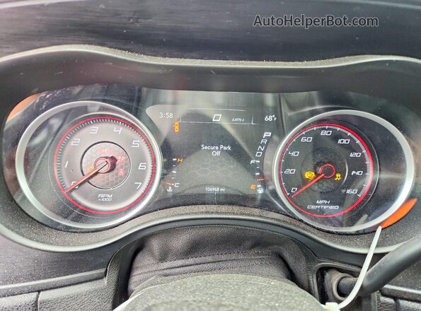 2C3CDXKT4KH736928 2019 DODGE CHARGER Black Instrument cluster view