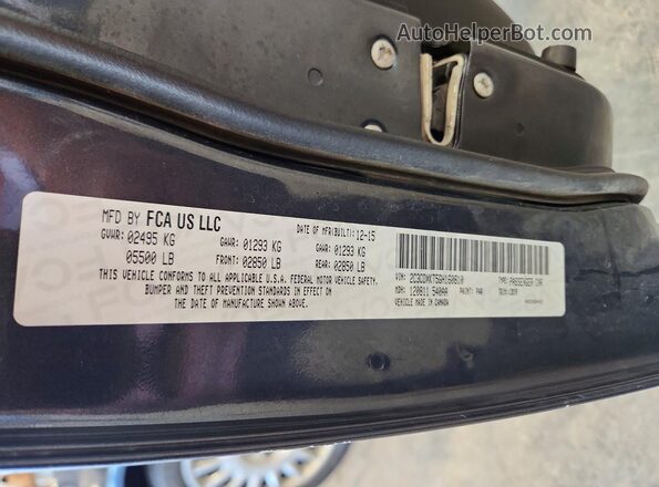 2C3CDXKT5GH160810 2016 DODGE CHARGER Синий Вид подкапотного пространства