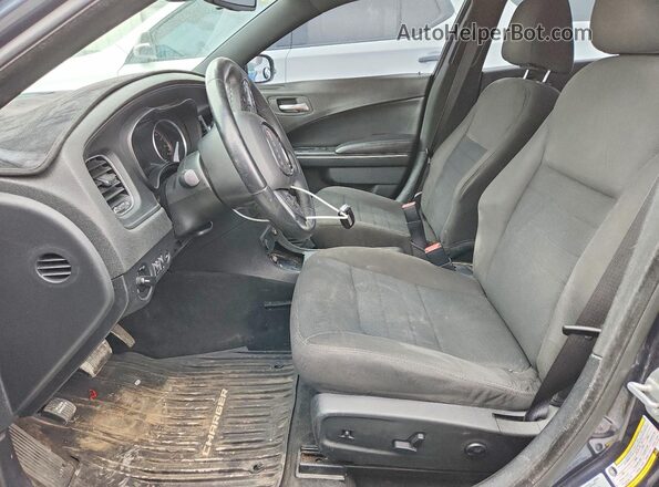2C3CDXKT5GH160810 2016 DODGE CHARGER Синий Вид салона спереди