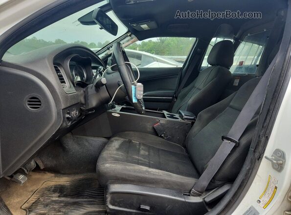2C3CDXKT9GH341988 2016 DODGE CHARGER Белый Вид салона спереди