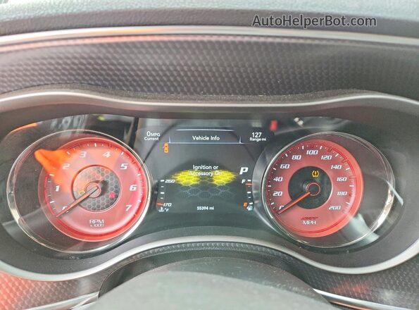 2C3CDXL90GH309871 2016 DODGE CHARGER Белый Вид щитка приборов