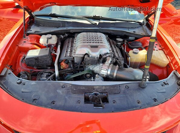2C3CDXL93GH354464 2016 DODGE CHARGER Orange Rear interior view
