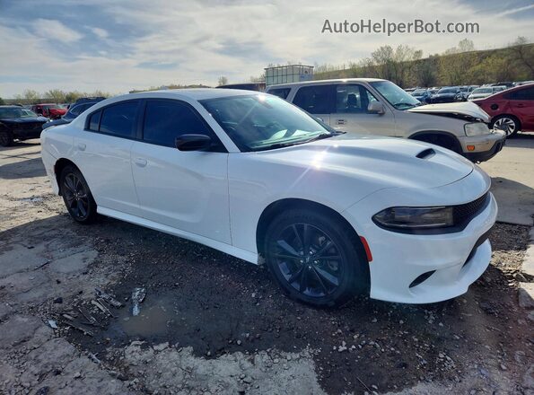 2C3CDXMG2LH145630 2020 DODGE CHARGER Белый Передняя правая четверть