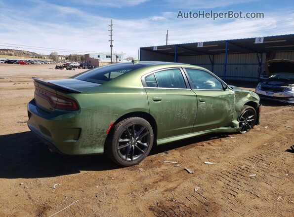 2C3CDXMG3PH705886 2023 DODGE CHARGER Зеленый Задняя правая четверть