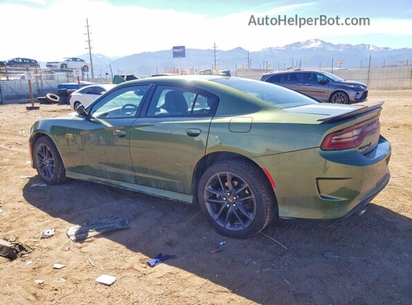 2C3CDXMG3PH705886 2023 DODGE CHARGER Зеленый Задняя левая четверть
