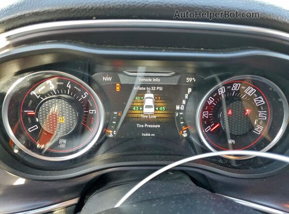 2C3CDZAG1GH312260 2016 DODGE CHALLENGER Белый Вид щитка приборов