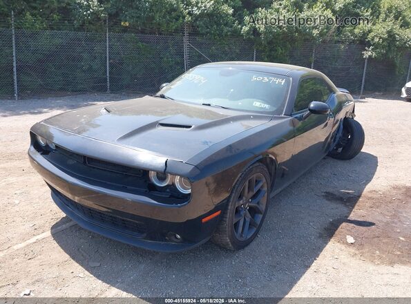 2C3CDZAG2KH503744 2019 DODGE CHALLENGER Черный Передняя левая четверть