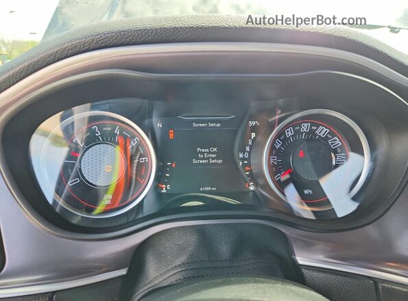 2C3CDZAG2KH620403 2019 DODGE CHALLENGER Серый Вид щитка приборов