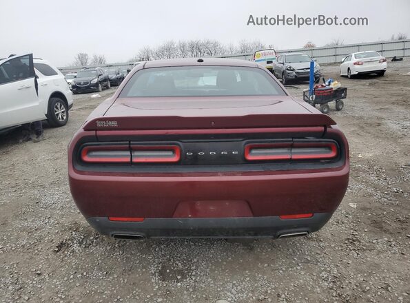2C3CDZAG2MH534320 2021 DODGE CHALLENGER Бордовый Вид сзади