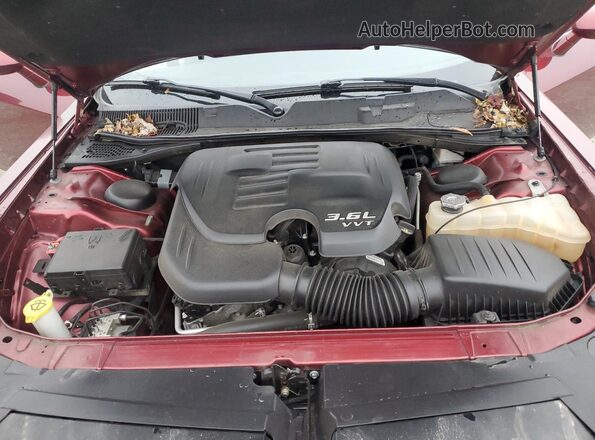 2C3CDZAG2MH534320 2021 DODGE CHALLENGER Бордовый Вид задней части салона