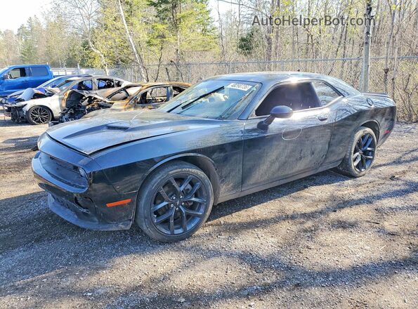 2C3CDZAG2NH113568 2022 DODGE CHALLENGER Черный Передняя левая четверть