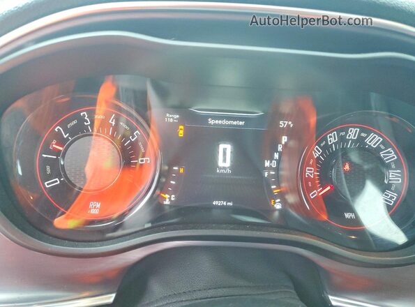 2C3CDZAG3HH598310 2017 DODGE CHALLENGER Серый Вид щитка приборов