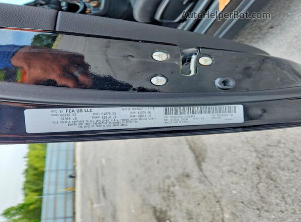 2C3CDZAG4JH226903 2018 DODGE CHALLENGER Black Vista del compartimento del motor